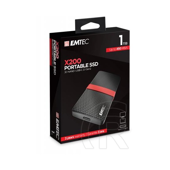 1 TB Emtec X200 SSD (2,5", USB 3.2)