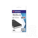 1 TB Verbatim Store `n` Go Secure HDD with Keypad Access (2,5", USB 3.1 Type-C, fekete)