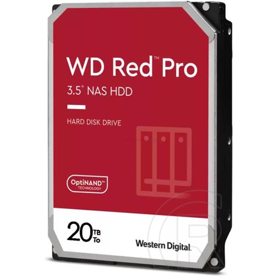 20 TB Western Digital Red Pro HDD (3,5", SATA3, 7200 rpm, 512 MB cache)