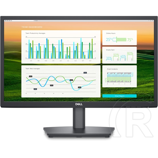 21,5" Dell E2222HS monitor (VA, 1920x1080, DP+HDMI+VGA)