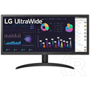 26" LG 26WQ500 monitor (IPS, 2560x1080, 2xHDMI, HDR10)