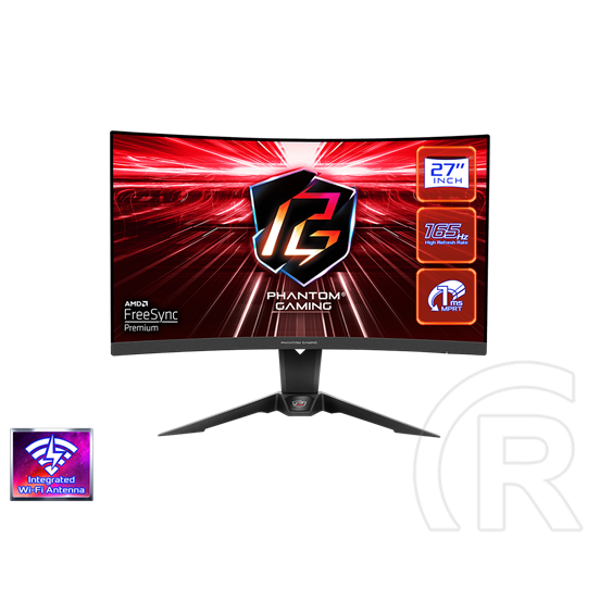 27" Asrock PG27Q15R2A VA hajlított monitor