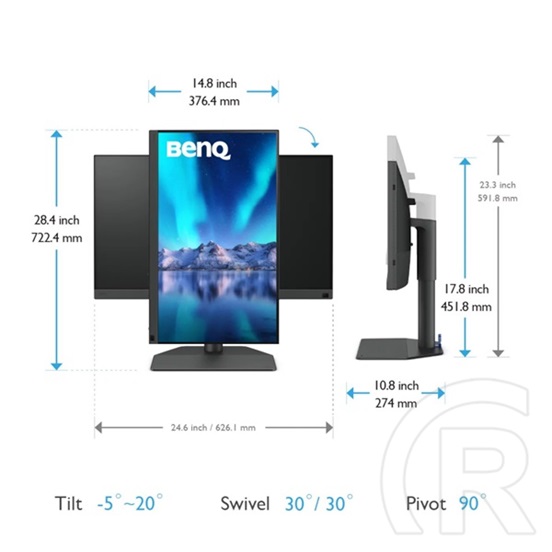 27" Benq SW272Q IPS LED monitor