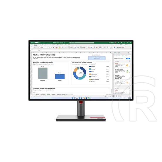 27" Lenovo ThinkVision P27H-30 monitor