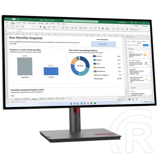 27" Lenovo ThinkVision P27q-30 IPS LED monitor