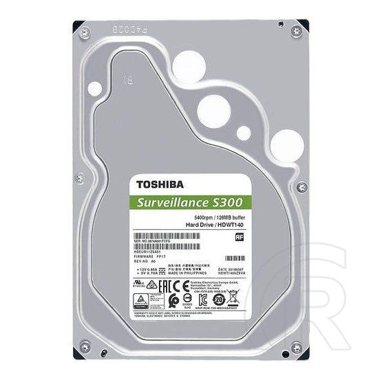 2 TB Toshiba S300 HDD (3,5", SATA3, 5400 rpm, 128 MB cache)