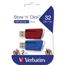 32 GB Pendrive 3.2 Verbatim Store n Click (piros/kék)