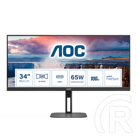 34" AOC U34V5C/BK monitor