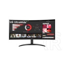 34" LG 34WR50QC-B ívelt monitor (VA, 3440x1440, 100 Hz, DP+2xHDMI)