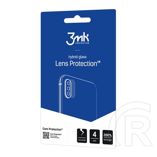 3MK Evolveo Strongphone G9 lens protection kameravédő üveg 4db (flexibilis, ultravékony, 0.2mm, 7h) átlátszó