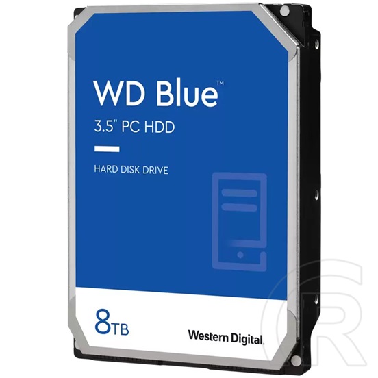 8 TB Western Digital Blue HDD (3,5", SATA3, 5640 rpm, 128 MB cache)