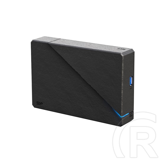 8 TB Silicon Power Stream S07 HDD (3,5", USB 3.2, fekete)