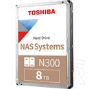 8 TB Toshiba N300 HDD (3,5", SATA3, 7200 rpm, 256 MB cache)