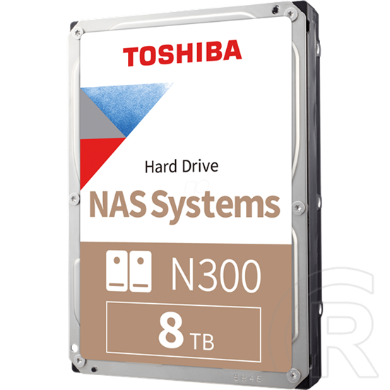 8 TB Toshiba N300 HDD (3,5", SATA3, 7200 rpm, 256 MB cache)