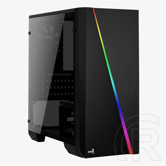 Aerocool Cylon Mini RGB (mATX, ablakos, fekete)