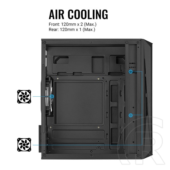 Aerocool CS-107 (fekete)