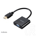 Akasa HDMI - VGA kábel 20cm (fekete)