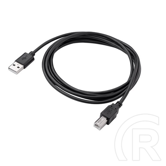 Akyga USB 2.0 kábel (A dugó / B dugó, 1,8 m, fekete)