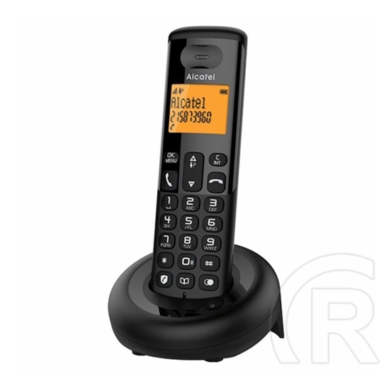 Alcatel e160 telefon készülék (vezeték nélküli, kijelző, dect) fekete