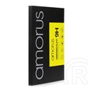 Amorus Apple iPhone 15 Pro képernyővédő üveg (2.5d full glue, teljes felületén tapad, extra karcálló, 0.3mm, 9h) fekete