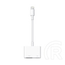 Apple tv/hdmi adapter kábel (hdmi-dv+lightning aljzat - lightning, md826zm/a utód) fehér