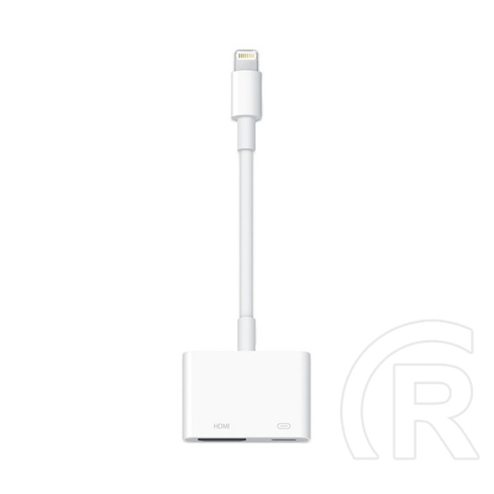 Apple tv/hdmi adapter kábel (hdmi-dv+lightning aljzat - lightning, md826zm/a utód) fehér