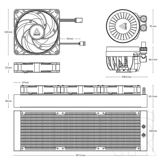 Arctic Liquid Freezer III 360 A-RGB White