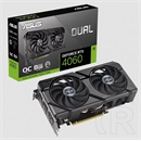 Asus Dual GeForce RTX 4060 EVO OC VGA (PCIe 4.0, 8 GB GDDR6, 128 bit, 3xDP+HDMI, aktív hűtő)