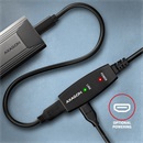 Axagon ADR-310 USB 3.2 Gen 1 aktív hosszabbító kábel (A dugó / A aljzat, 10 m, fekete)