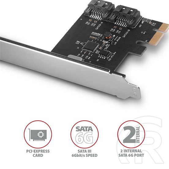 Axagon PCES-SA2N PCIe controller 2x SATA 6G