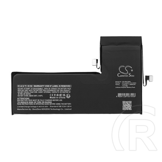 Cameron Sino Apple iPhone 11 Pro li-polymer akku (3.83v/3500mah, Apple 616-00659 kompatibilis) fekete