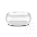 Cellularline petit bluetooth fülhallgató sztereo (v5.0, tws, extra mini, mikrofon, aktív zajszűrő + töltőtok) fehér