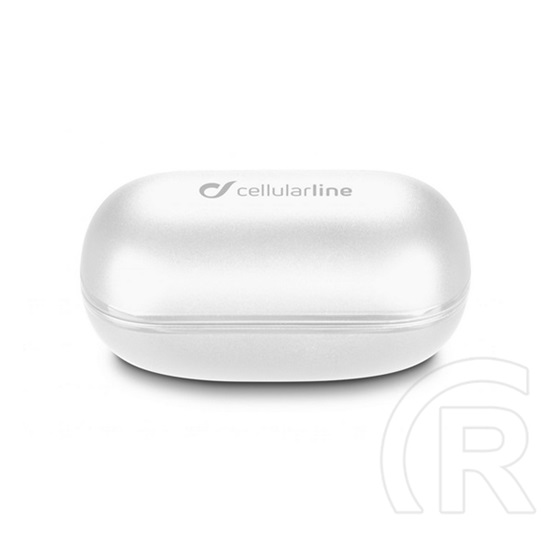 Cellularline petit bluetooth fülhallgató sztereo (v5.0, tws, extra mini, mikrofon, aktív zajszűrő + töltőtok) fehér