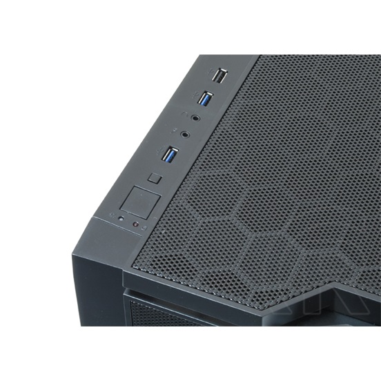 Chieftec CI-01B-OP Gaming Cube (mini torony, mikro-ATX, fekete)