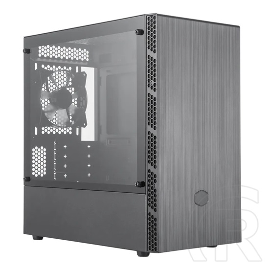 Cooler Master MasterBox MB400L (mATX, ablakos, fekete)