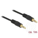 Delock 3,5 mm Jack (M) - Jack (M) kábel 1 m (fekete)