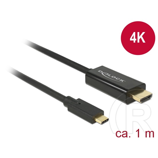 Delock USB-C (M) - HDMI 4K (M) kábel 1 m