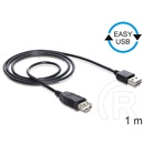 Delock USB 2.0 hosszabbító kábel (A-A, 1 m, Easy-USB)