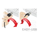 Delock USB 2.0 hosszabbító kábel (A-A, 1 m, Easy-USB)