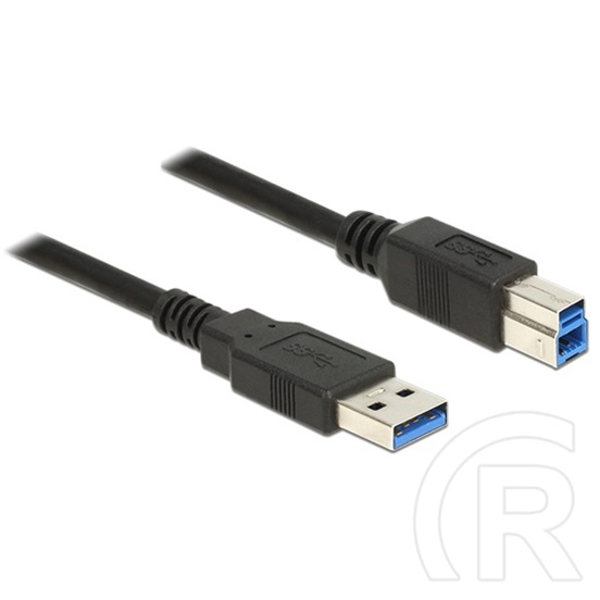 Delock USB 3.0 kábel (A dugó / B dugó, 3m, fekete)