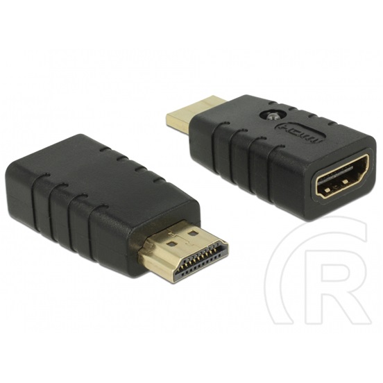 Delock adapter HDMI (M) - HDMI (F) EDID (fekete)