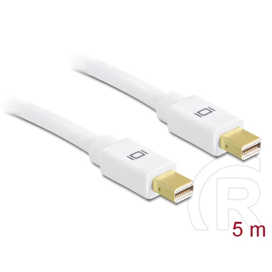 Delock mini DisplayPort 1.2 4K (M) kábel 5m (fehér)