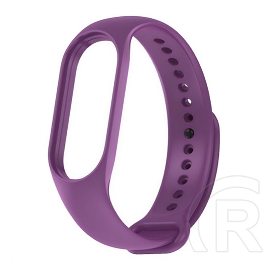 Devia Xiaomi Mi Band 7  deluxe sport pótszíj (egyedi méret, szilikon, állítható) lila