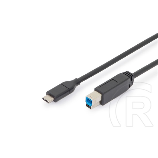 Digitus SuperSpeed+ USB 3.1 C - B M/M kábel 1 m (fekete)