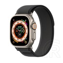 Dux Ducis Apple Watch Series 9 45mm yj pótszíj (egyedi méret, textil, állítható) fekete / szürke