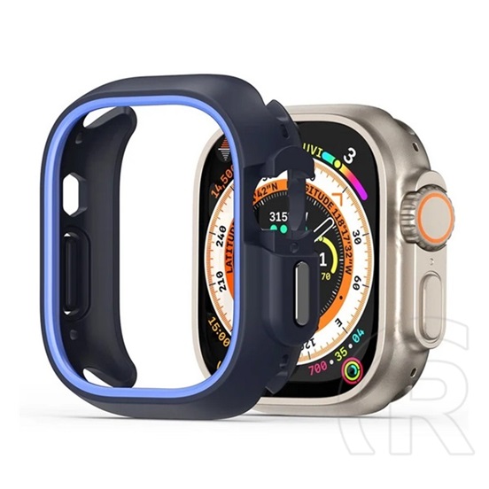 Dux Ducis Apple Watch Ultra 2 49mm bamo műanyag óra keret (ütésállóság) sötétkék