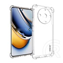 Enkay Realme 11 Pro Plus szilikon telefonvédő (közepesen ütésálló, légpárnás sarok) átlátszó