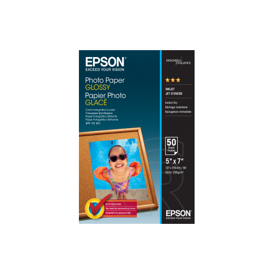 Epson papír Glossy 13X18cm 50 lap 200g