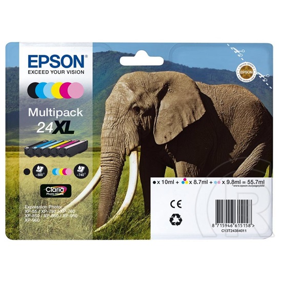 Epson patron 24XL Multipack (B/C/LC/Y/M/LM)