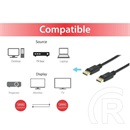 Equip DisplayPort (M) - Displayport (M) kábel (1.4, 8K/60Hz, 1m, fekete)